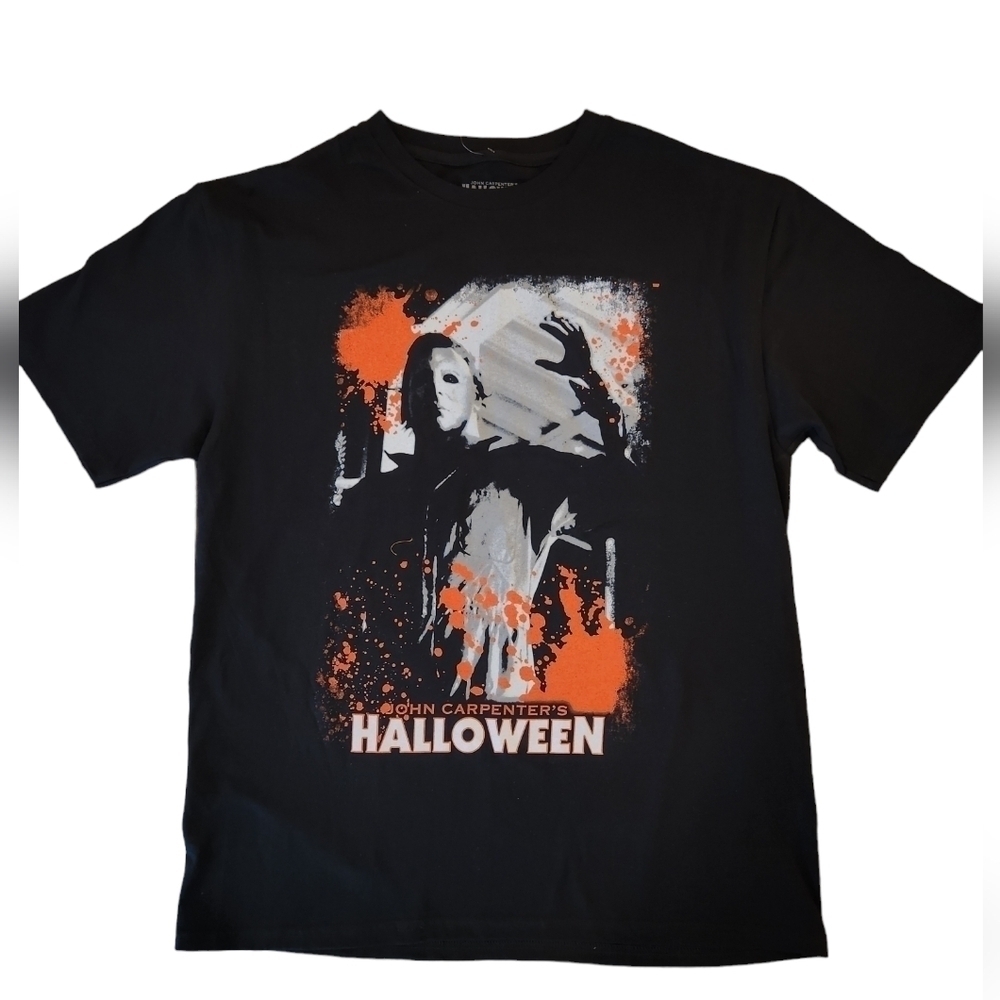 Men's John Carpenter's Halloween Michael Meyers GraphicT- Shirt, Size: L, NWOT
